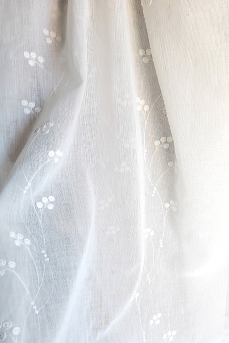 Tela visillo bordado ramos 300 - 1