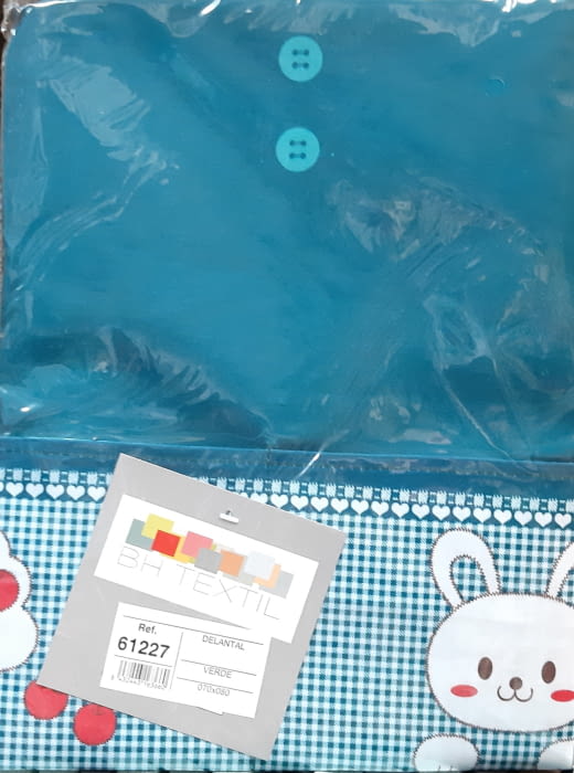 Delantal verde turquesa - 1