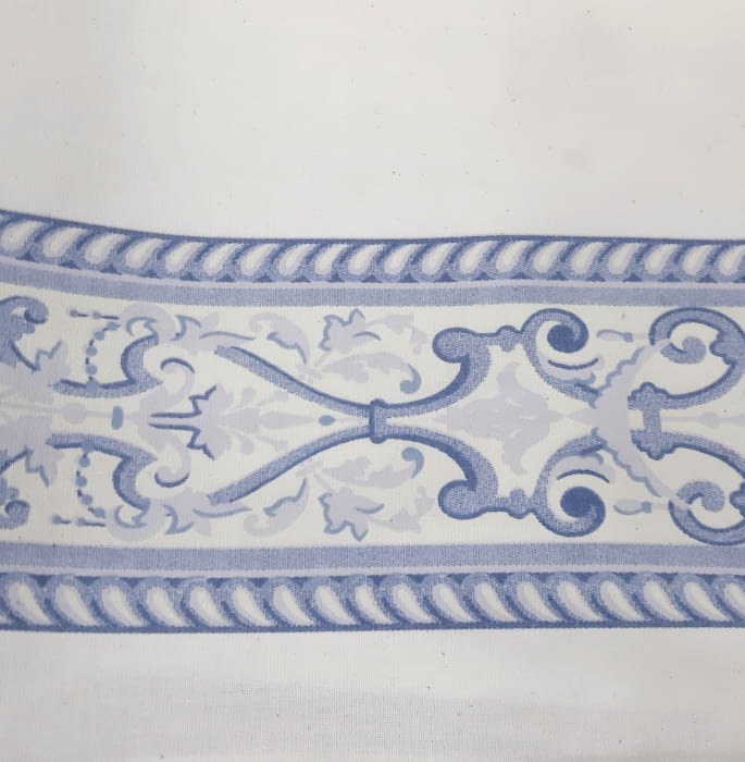 Tela bandó cenefa azul altura 50 - 2