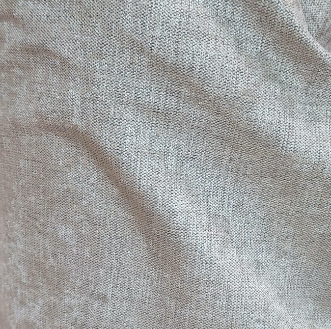 Tela chenilla terciopelo beige piedra - 3