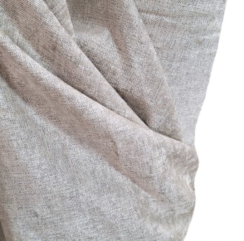 Tela chenilla terciopelo beige piedra - 5