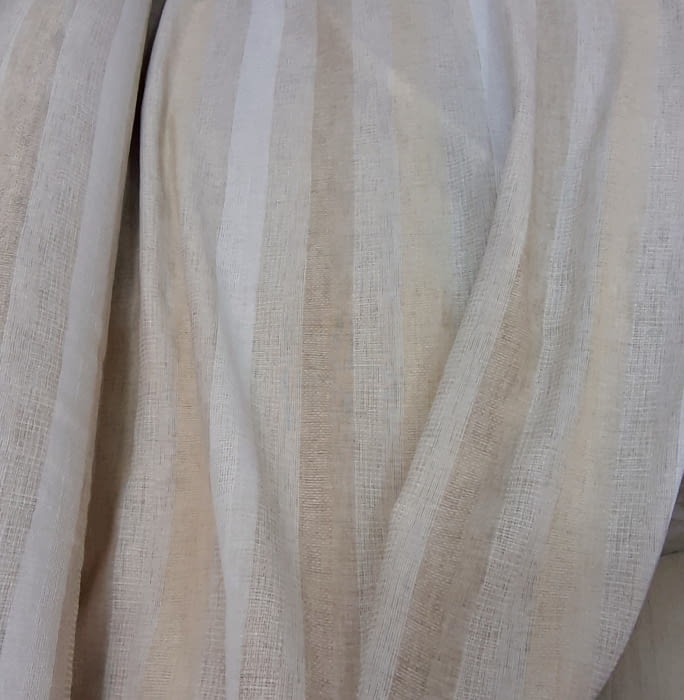 Tela visillo rayas tostadas 90 x 300 cm - 3