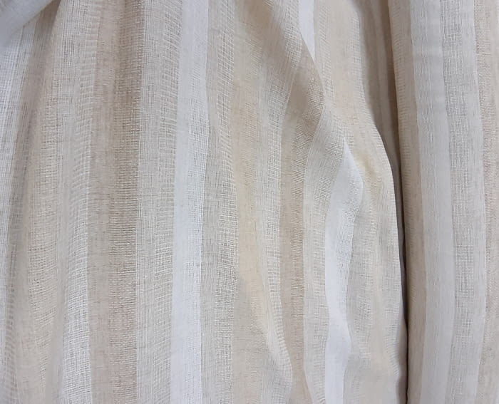 Tela visillo rayas tostadas 90 x 300 cm - 4