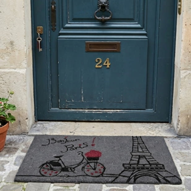 Felpudo alargado gris París 35 x 70