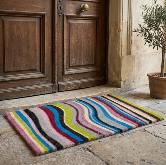 Felpudo rayas colores 40 x 60 - 1