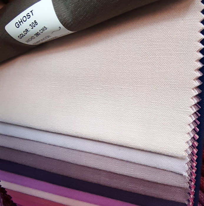 Tela loneta algodón Ghost rosa Ridó 280