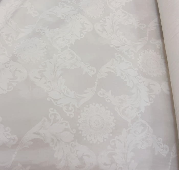 Tela visillo adamascado blanco 300 - 2