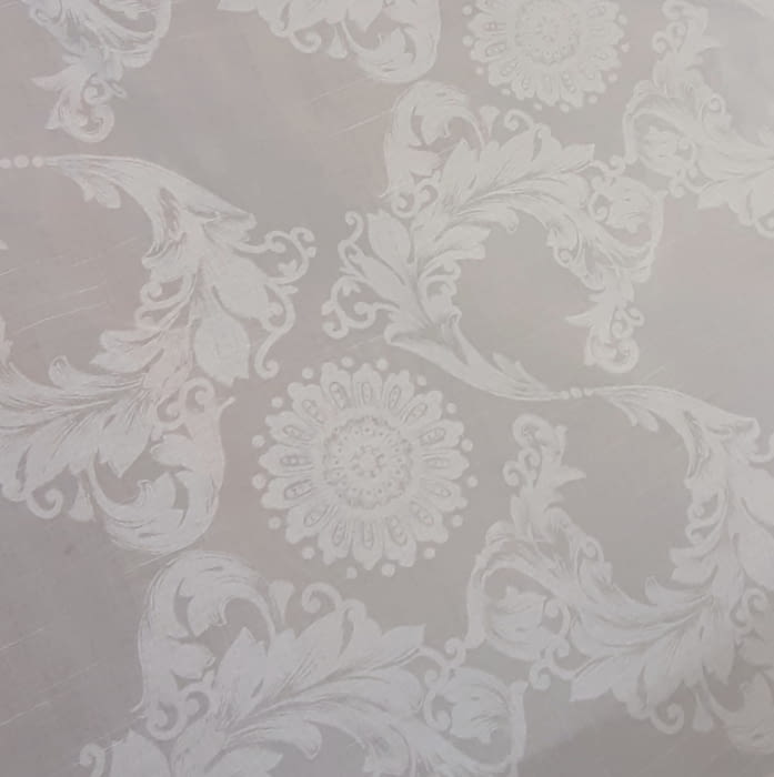 Tela visillo adamascado blanco 300 - 5