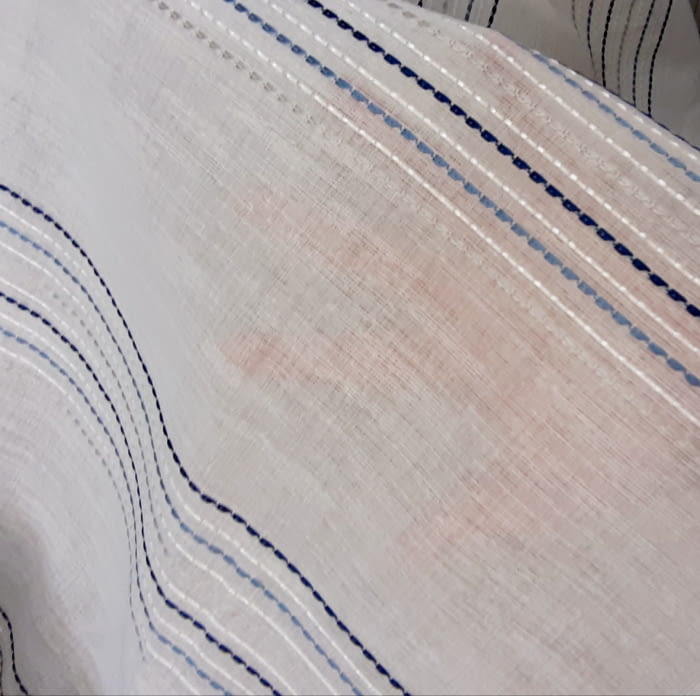 Tela visillo rayitas 1,65 x 3,00 = 25,55 € - 2