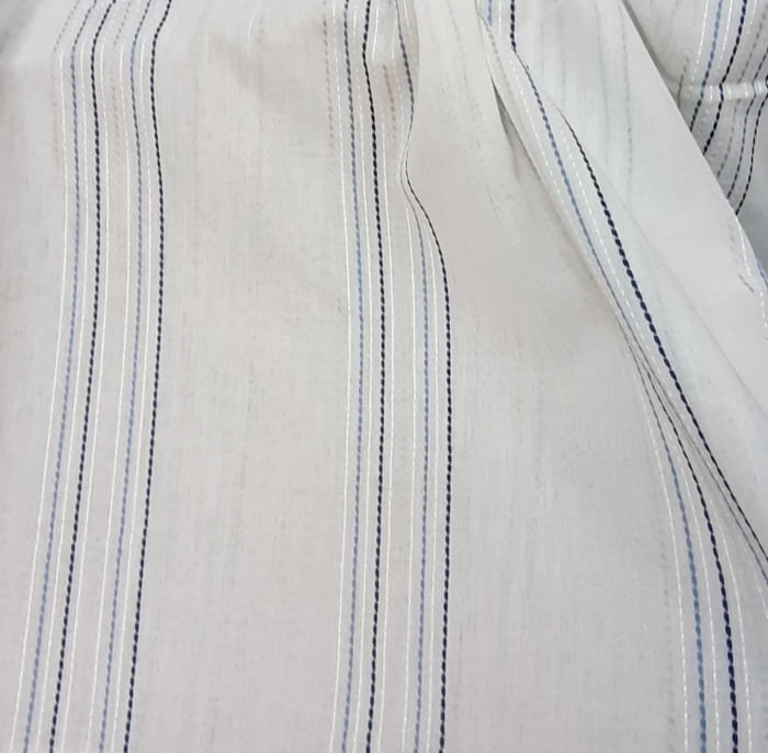 Tela visillo rayitas 1,65 x 3,00 = 25,55 € - 4