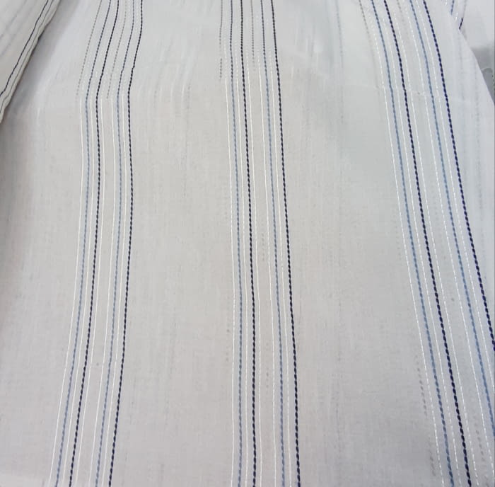 Tela visillo rayitas 1,65 x 3,00 = 25,55 € - 6