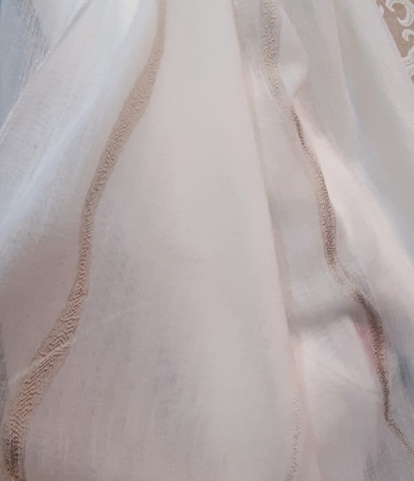 Tela visillo rayas sinuosas 300 - 1