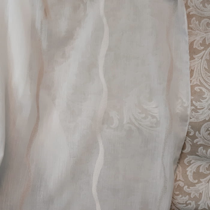 Tela visillo rayas sinuosas 300 - 4