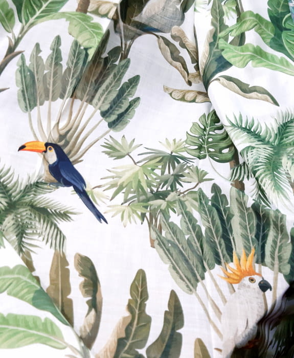 Tela visillo tucanes selva 280 OFERTA!!!