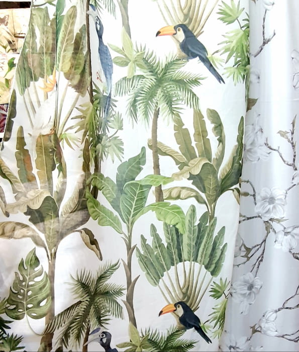 Tela visillo tucanes selva 280 OFERTA!!! - 1