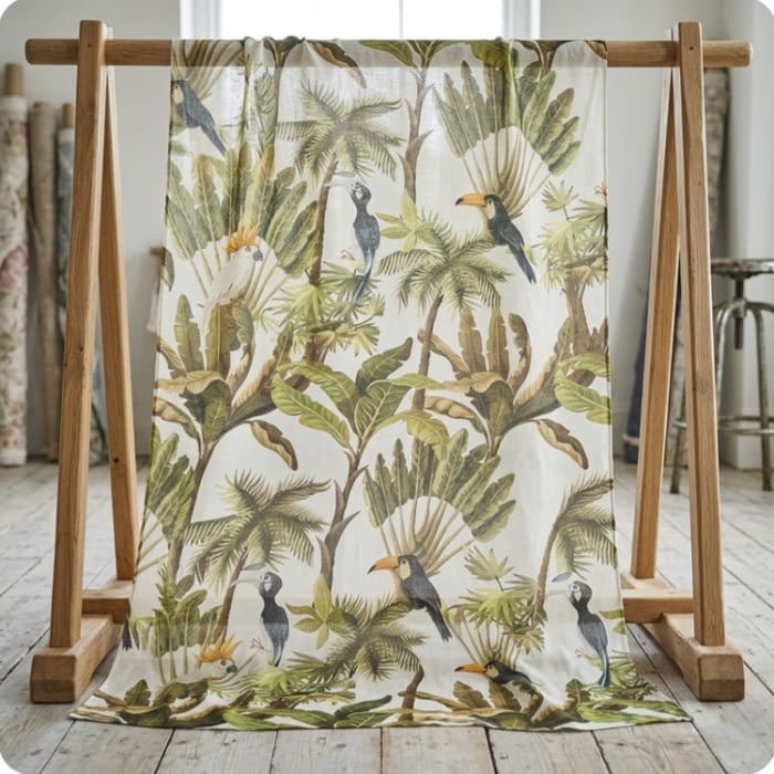 Tela visillo tucanes selva 280 OFERTA!!! - 2