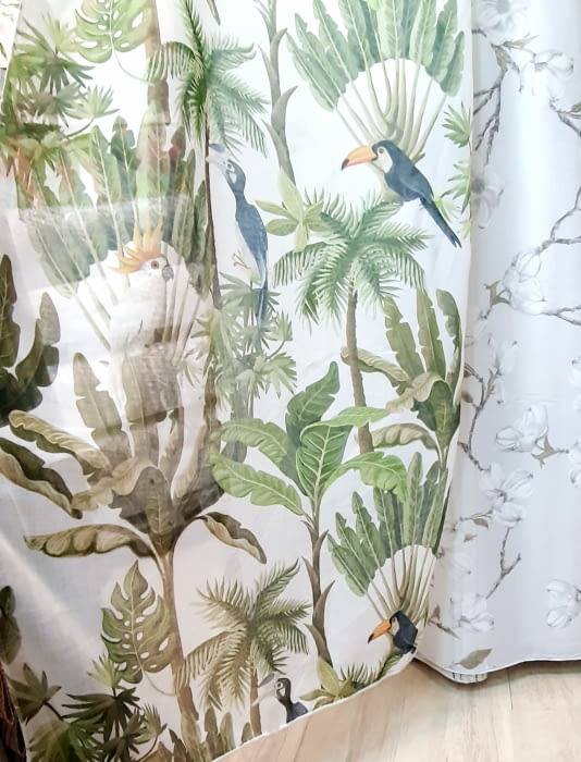 Tela visillo tucanes selva 280 OFERTA!!! - 2