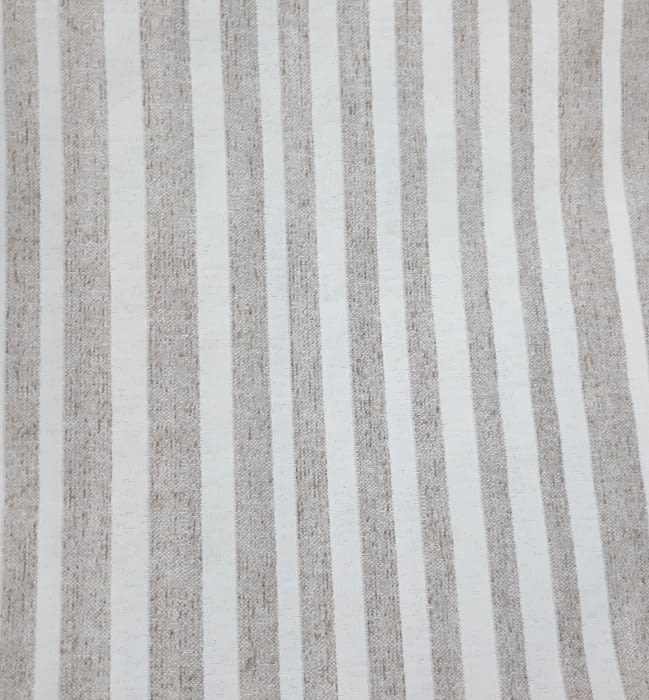 Tela loneta rayas beige 280 - 3