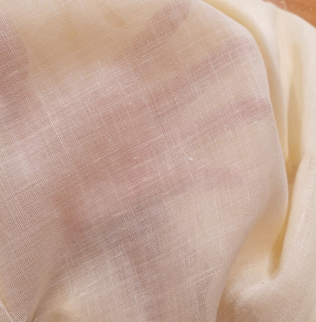 Tela visillo 25% lino beige vainilla - 3