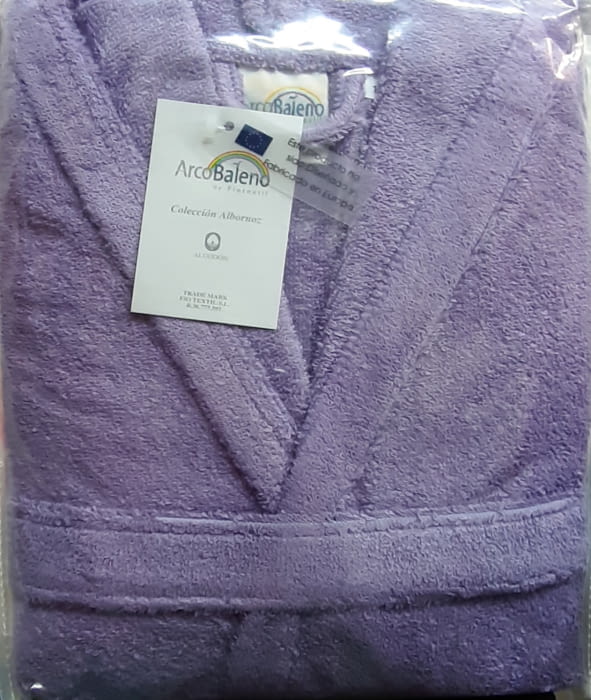 Albornoz rizo Premium lila Talla 16