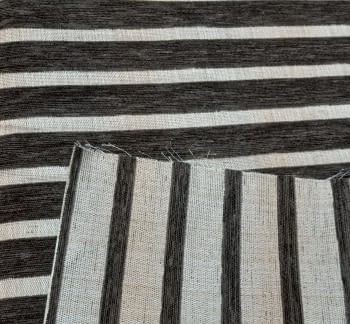 Tela tapicería rayas marrón 70 x 170 - 2
