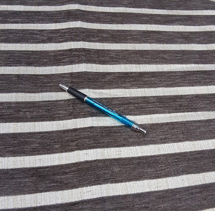 Tela tapicería rayas marrón 70 x 170 - 3