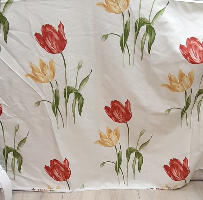 Tela flores grandes 1,90 x 1,90 - 2