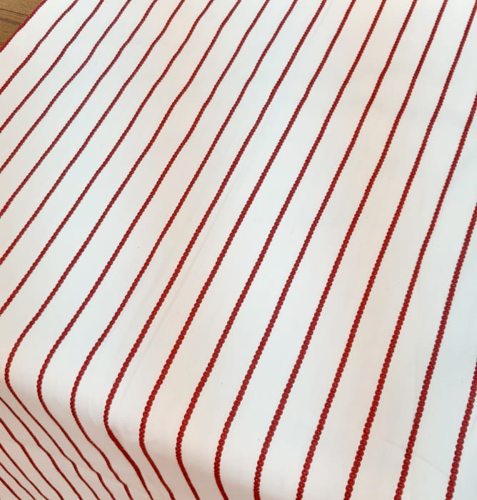 Tela rayas granates 1,20 x 2,15 cm - 3