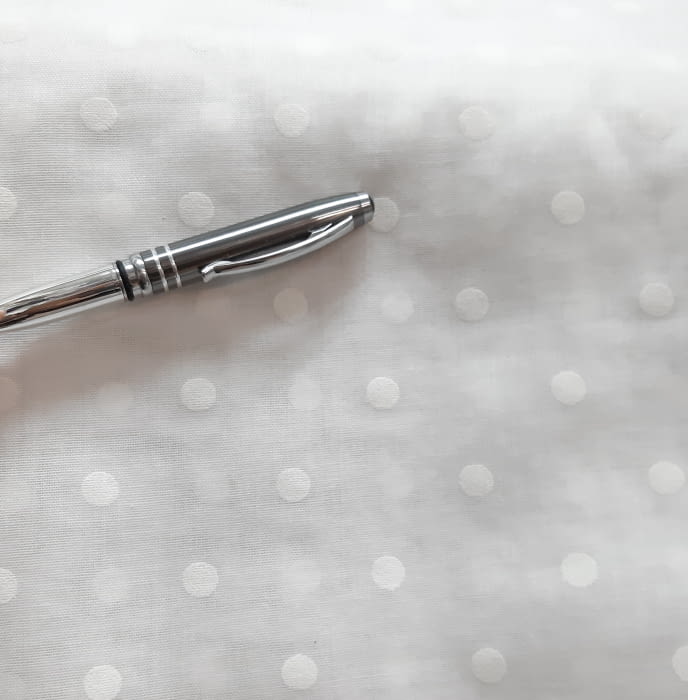 Tela visillo topos grandes 280 - 2