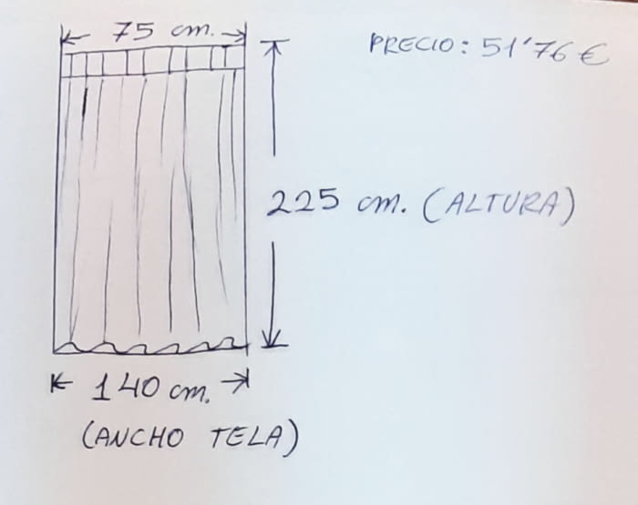 Visillos confeccionados tableados corazones - 6