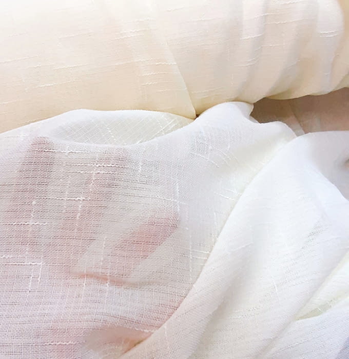 Tela visillo rústico liso beige