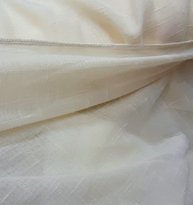 Tela visillo rústico liso beige - 2