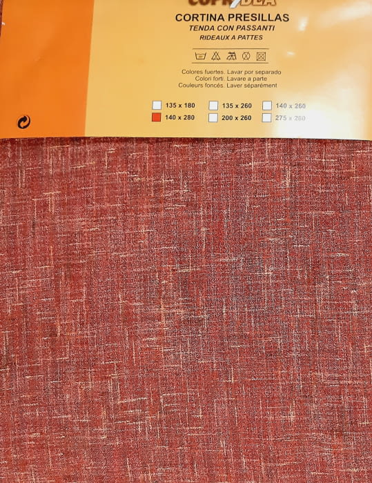 2 Visillos jaspeados granate - 1