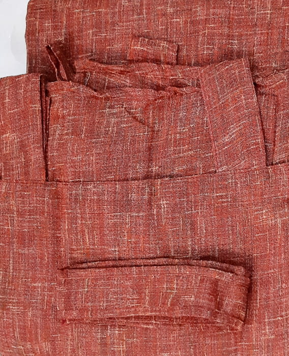 2 Visillos jaspeados granate - 2