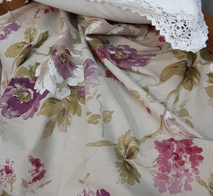 Tela cretona lila 110 x 110