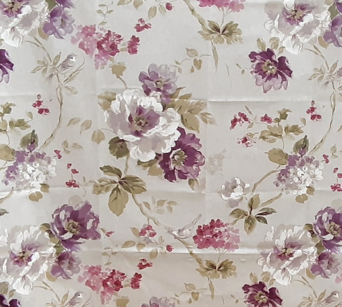 Tela cretona lila 110 x 110 - 1