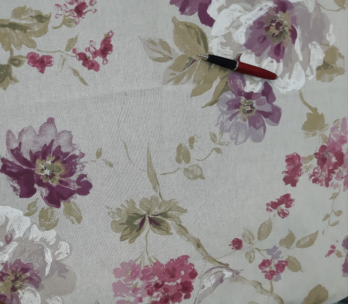 Tela cretona lila 110 x 110 - 2