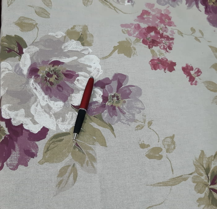 Tela cretona lila 110 x 110 - 4