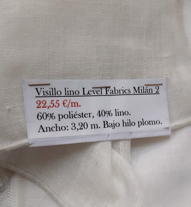 Tela visillo 40% lino Milán 320 - 1