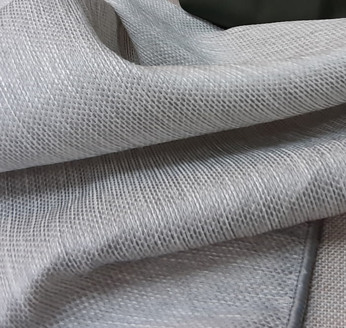 Tela visillo gris trama Tulipán - 1