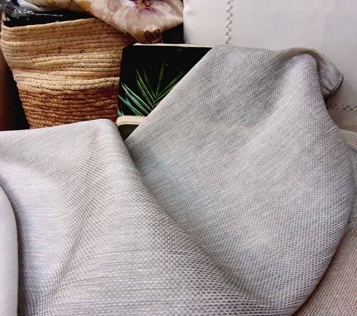 Tela visillo gris trama Tulipán - 3