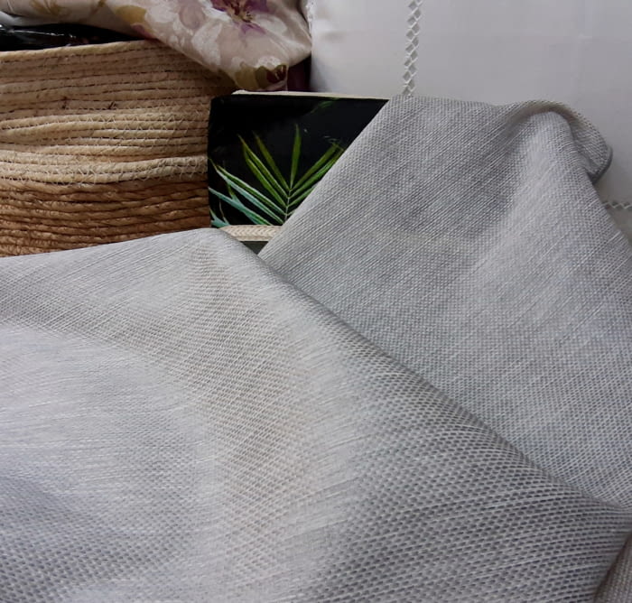 Tela visillo gris trama Tulipán - 4