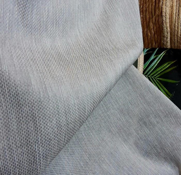 Tela visillo gris trama Tulipán - 5