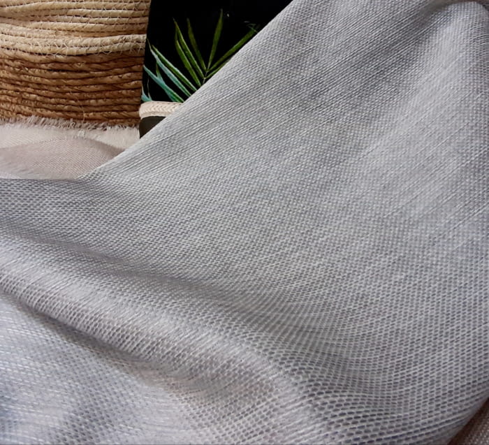 Tela visillo gris trama Tulipán - 6