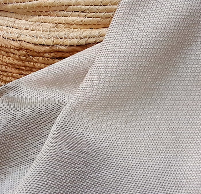 Tela visillo trama beige topo - 4