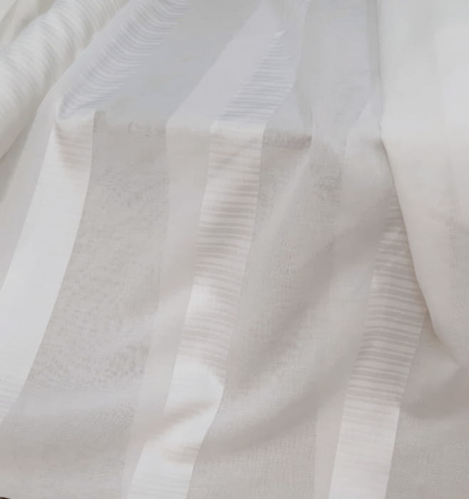 Tela visillo blanco raya elegance 300