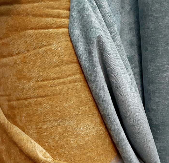 Tela terciopelo chenilla amarillo 270 - 2