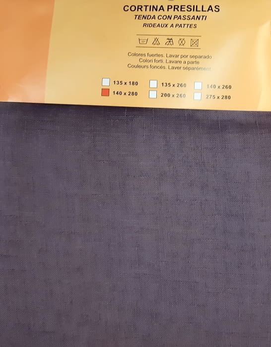 1 Visillo berenjena presillas - 1