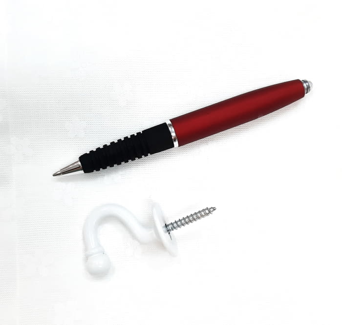 Alzapaño metal blanco 4 cm - 1