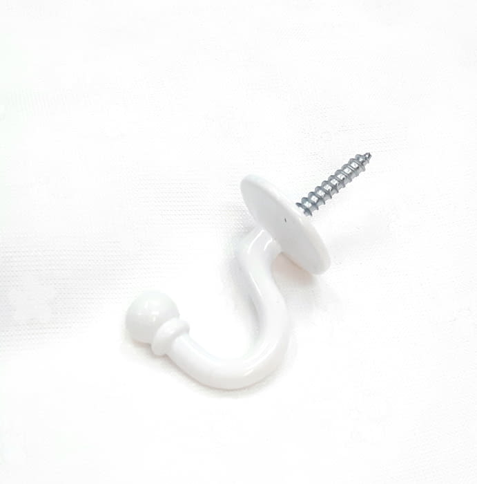 Alzapaño metal blanco 4 cm - 4